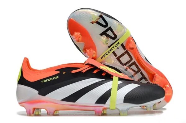 کفش فوتبال آدیداس پریدیتور Adidas Predator Elite FG Black White Orange 7 - کهتو اسپورت