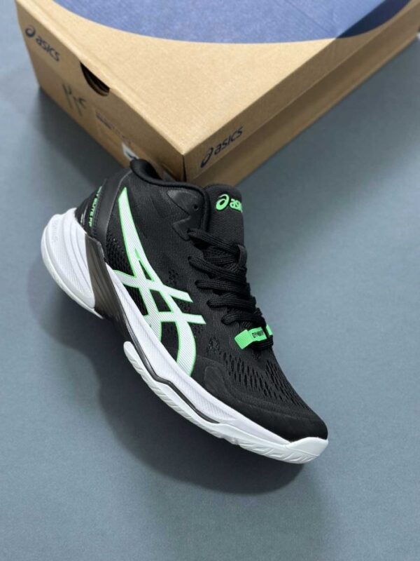 کفش والیبال اسیکس اسکای الیت مشکی و سبز Asics Sky Elite ff 2 Black Green | کهتو اسپورت 3