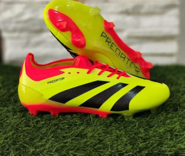 کفش فوتبال آدیداس پریدیتور Adidas Predator Elite FG YELLOW BLACK Orange