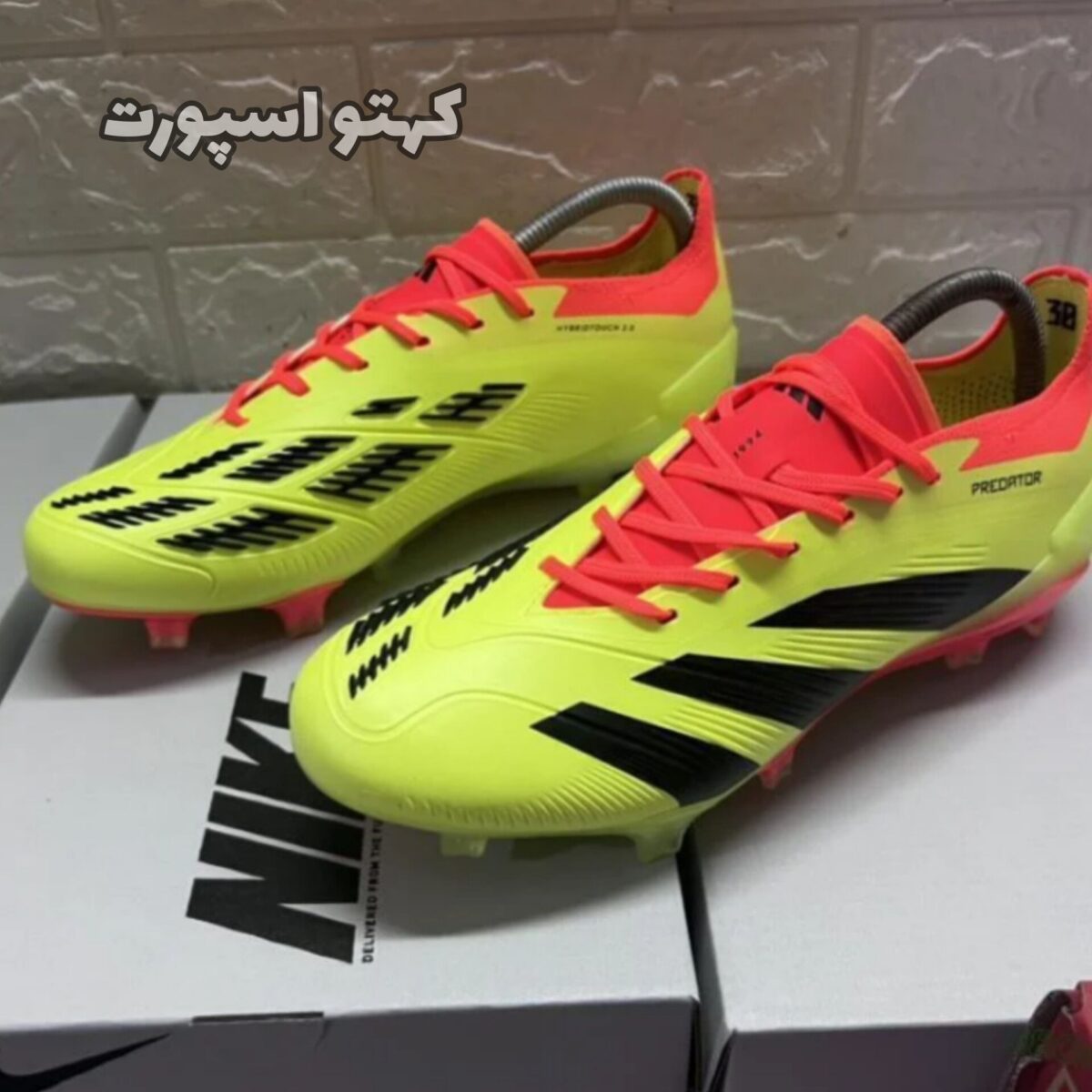 کفش فوتبال آدیداس پریدیتور Adidas Predator Elite FG YELLOW BLACK Orange -کهتو اسپورت