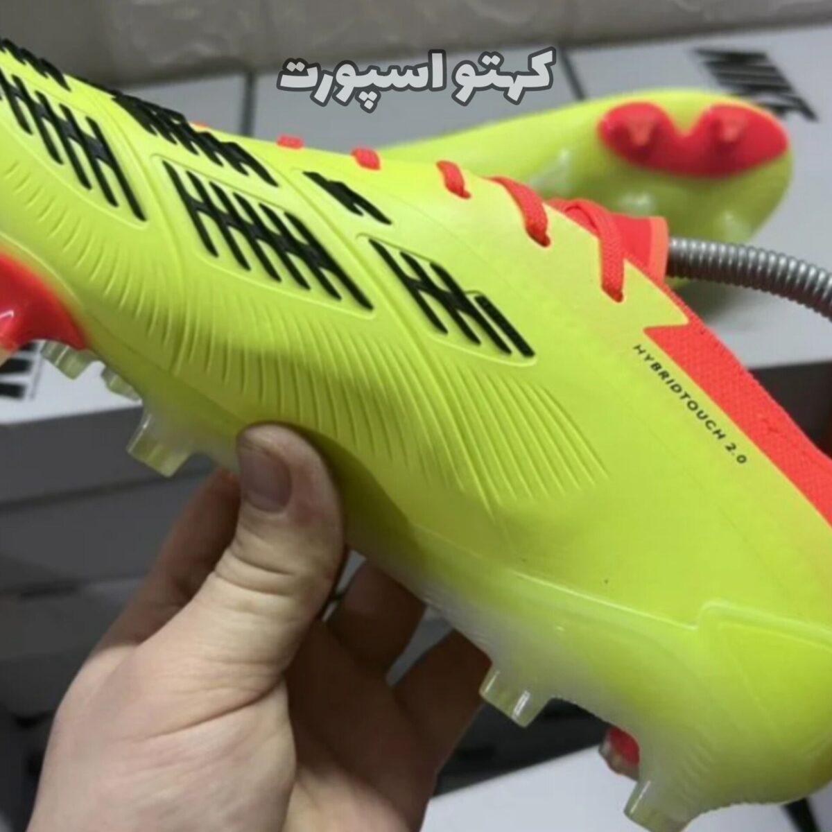 کفش فوتبال آدیداس پریدیتور Adidas Predator Elite FG YELLOW BLACK Orange -کهتو اسپورت