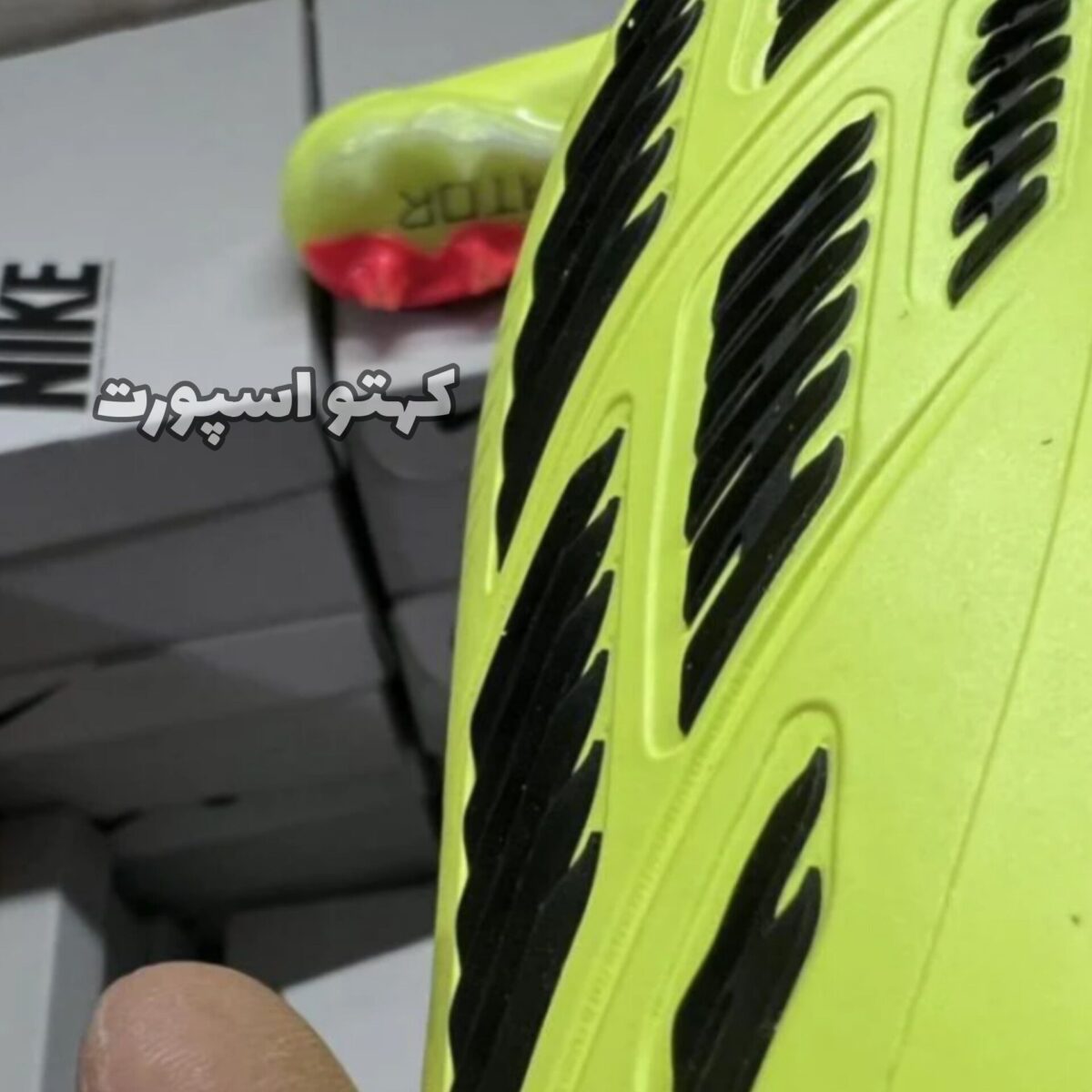 کفش فوتبال آدیداس پریدیتور Adidas Predator Elite FG YELLOW BLACK Orange -کهتو اسپورت