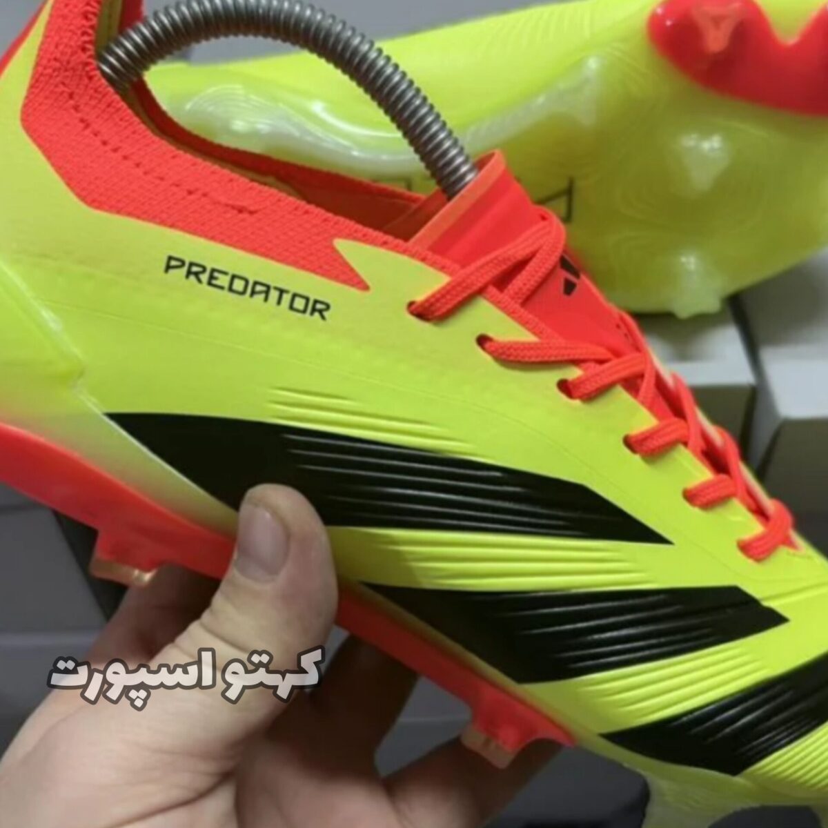 کفش فوتبال آدیداس پریدیتور Adidas Predator Elite FG YELLOW BLACK Orange -کهتو اسپورت