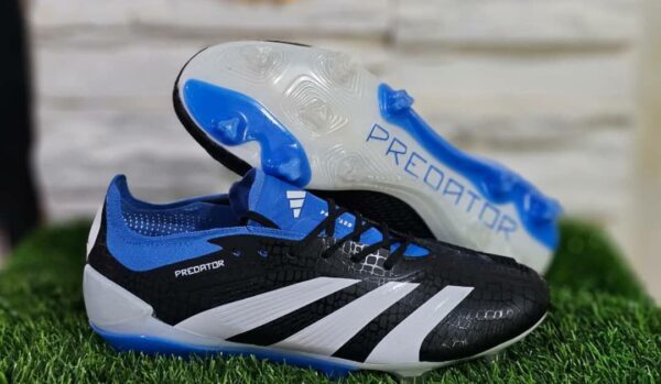 کفش فوتبال آدیداس پریدیتور مشکی و آبی Adidas Predator Elite FG SE