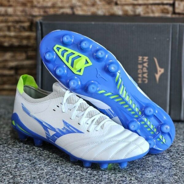 کفش فوتبال میزانو مورلیا زبانه کش Mizuno Morelia Neo 3 رنگ آبی